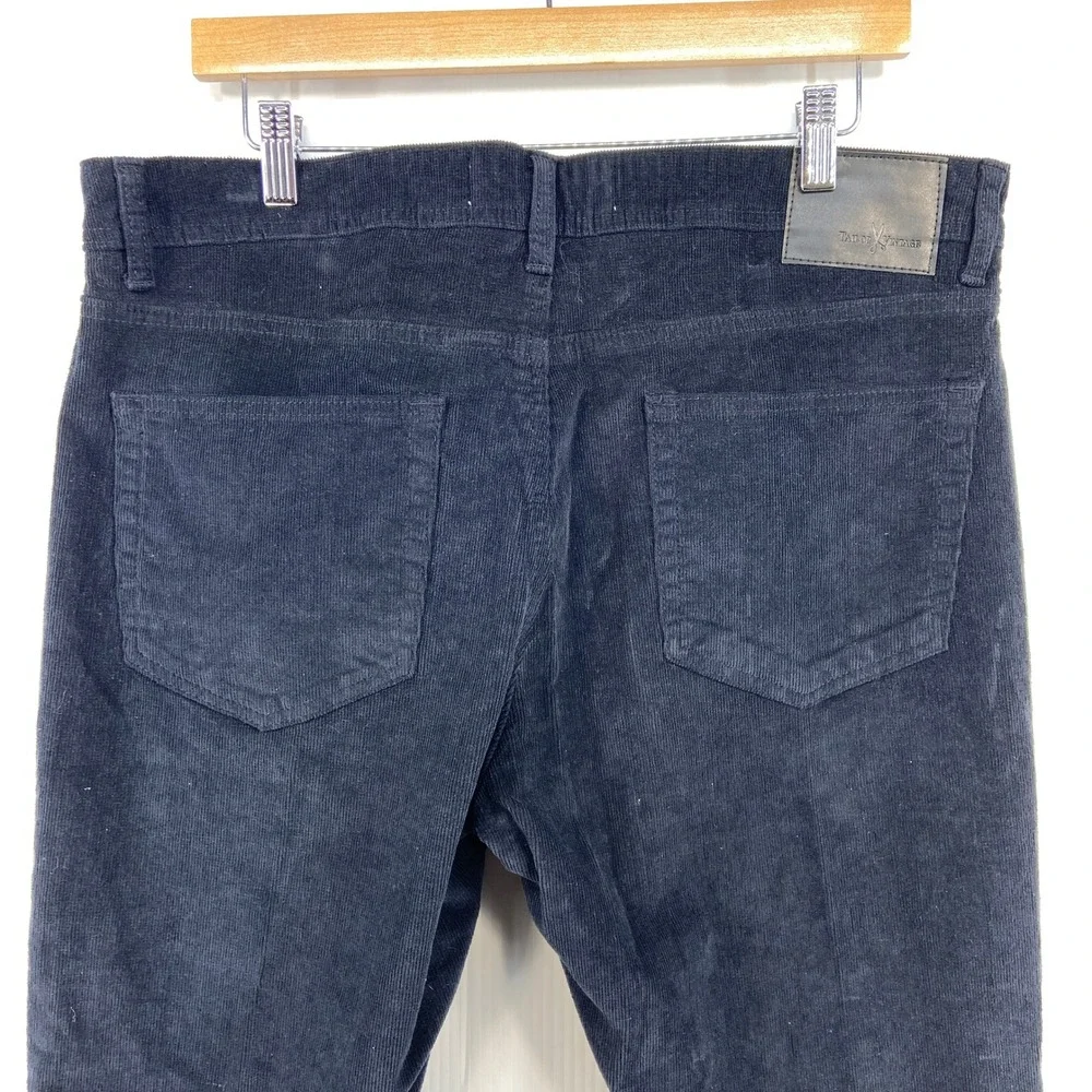 Tailor Vintage Canaan Slim Fit Navy Blue‎ Corduroy Pants Jeans Mens 36x30 NEW